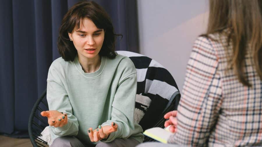 Women getting some therapy