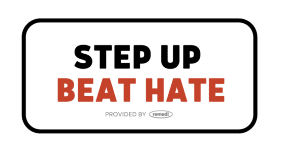 Step up beat hate - Remedi logo